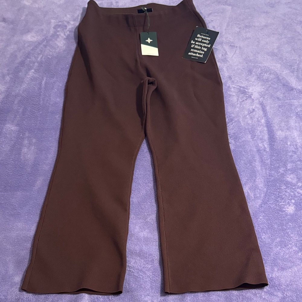 Tuckernuck Brown Women's Pull-on Elastic Pants Large NWT